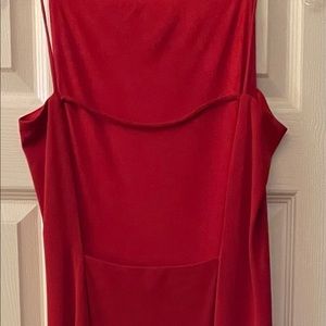 Red sexy evening dress